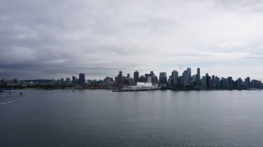 Vancouver şehri Kanada 'da ufuk çizgisi