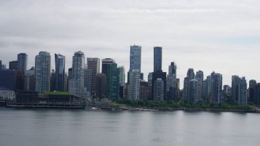 Vancouver şehri Kanada 'da ufuk çizgisi