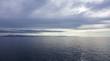 Kanada 'daki bir yolcu gemisinden deniz manzarası