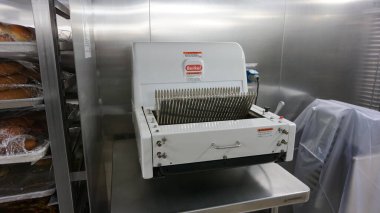 Juneau, Alaska, ABD, 28 Mayıs 2019: Alaska 'da bir yolcu gemisinde muhteşem endüstriyel mutfaklar