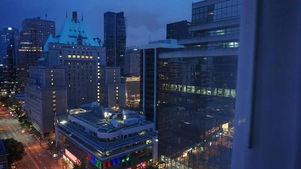 Nacht Uitzicht Van Stad Van Lujiazui New York — Stockfoto