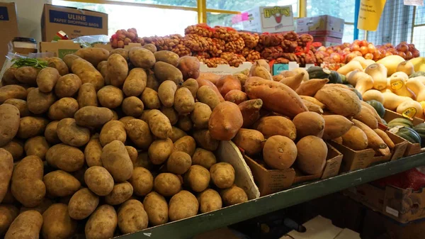Свежие Спелые Фрукты Манго Картофеля Овощей — стоковое фото