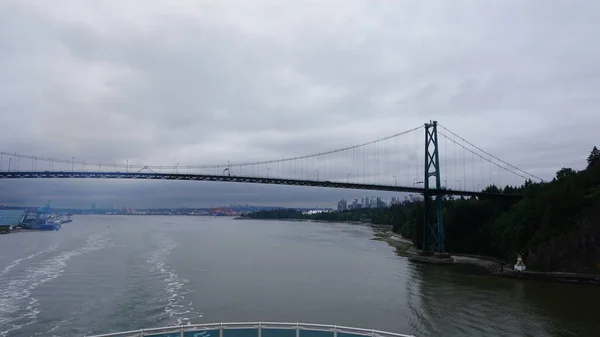 Ponte Portão Dos Leões Vancouver — Fotografia de Stock