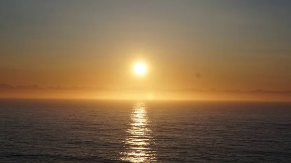 Lever Soleil Mer Alaska Depuis Bateau Croisière — Photo