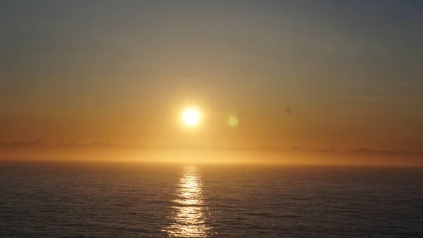 Salida Del Sol Mar Alaska Visto Desde Crucero —  Fotos de Stock
