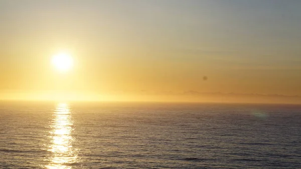 Nascer Sol Mar Alasca Visto Navio Cruzeiro — Fotografia de Stock