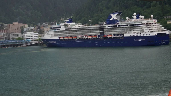 Juneau Alaska Maggio 2019 Navi Crociera Nel Porto Juneau Alaska — Foto Stock