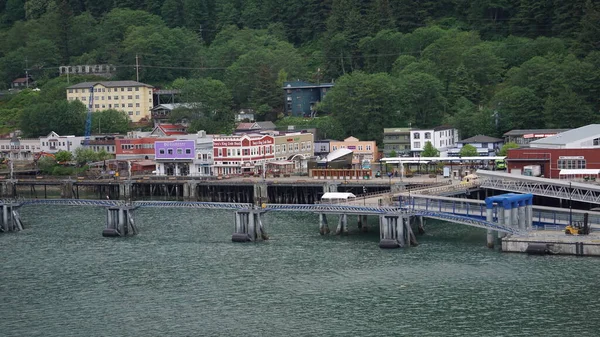 Juneau Alaska Usa May 2019 Landscapes Port Juneau Cruise Ship — Stock Photo, Image