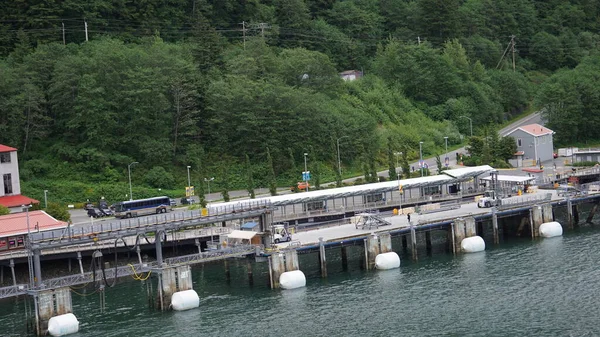 2019年5月28日米国アラスカ州ジュノー クルーズ船からジュノー港の風景 — ストック写真