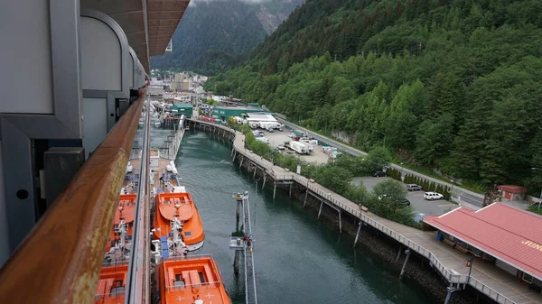 2018 Juneau Alaska May 2019 Cruise Ships Port Juneau Alaska — 스톡 사진