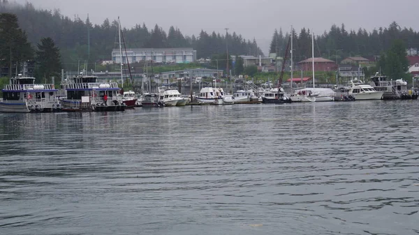 Juneau Alaska Maj 2019 Port Rybacki Alasce Port Sportowo Turystyczny — Zdjęcie stockowe