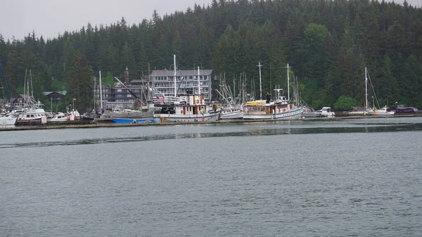 Juneau Alaska Mayo 2019 Alaska Fishing Sports Tourism Boat Port — Foto de Stock