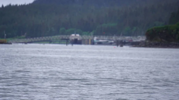 Montagnes Paysages Marins Dans Fjord Alaska — Photo