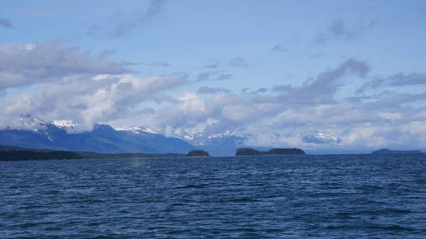 Montagne Paesaggio Marino Fiordo Dell Alaska — Foto Stock