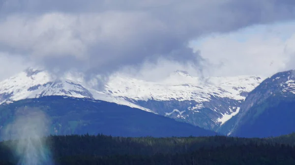 Montañas Paisaje Marino Fiordo Alaska — Foto de Stock