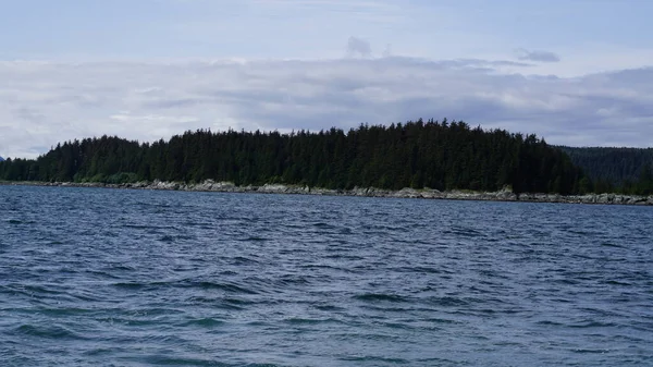 Paisagem Fiorde Alasca Durante Safari Observação Baleias — Fotografia de Stock