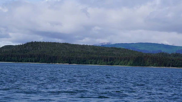 Landscape Alaskan Fjord Whale Watching Safari — Stock Photo, Image