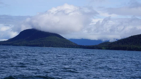 Landscape Alaskan Fjord Whale Watching Safari — Stock Photo, Image