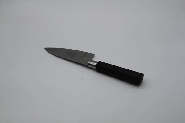 Beyaz Arka Planda Profesyonel Mutfak Bıçağı — Stok fotoğraf