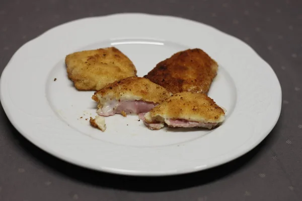 Gebakken San Jacobos Een Bord — Stockfoto