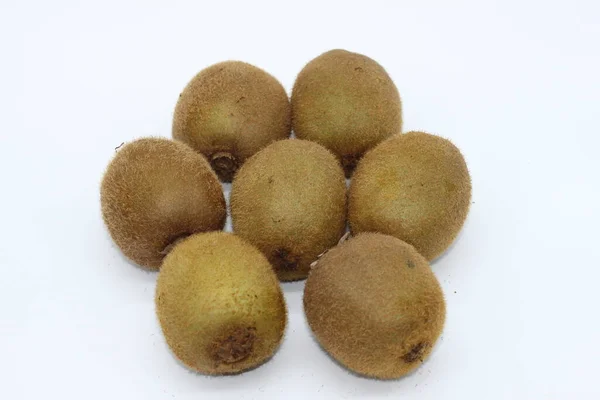 Kiwi Frutos Aislados Sobre Fondo Blanco —  Fotos de Stock