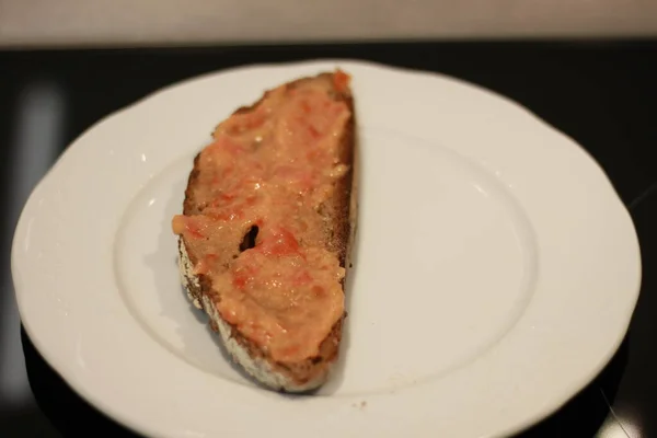 Pane Tostato Segale Pomodoro — Foto Stock