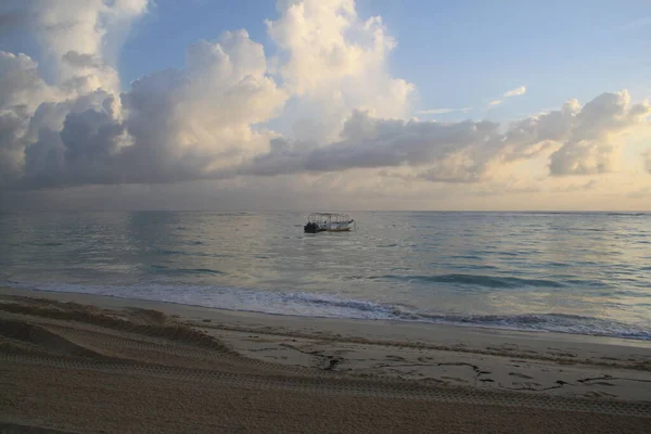 Punta Cana República Dominicana Agosto 2019 Barco Para Deportes Acuáticos — Foto de Stock