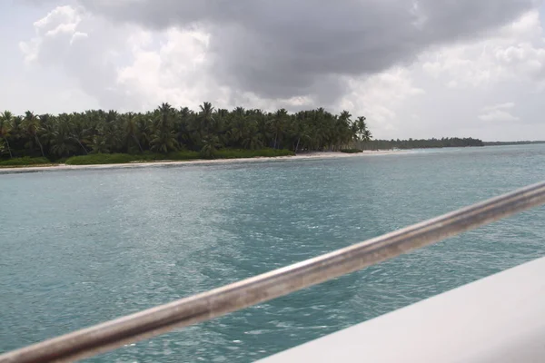 Táj Strandok Isla Saona Dominikai Köztársaságban — Stock Fotó