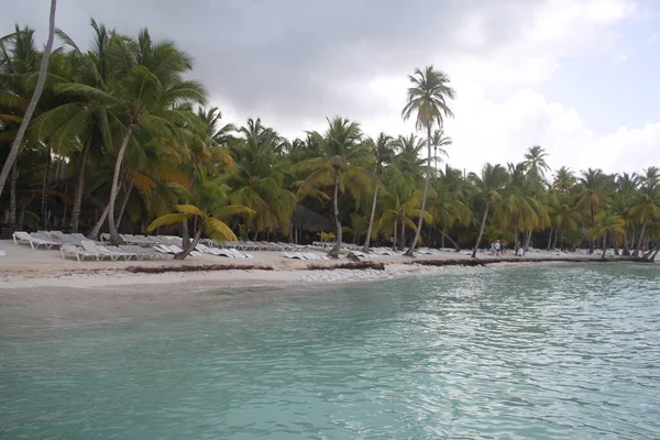 Τοπίο Των Παραλιών Της Isla Saona Στη Δομινικανή Δημοκρατία — Φωτογραφία Αρχείου