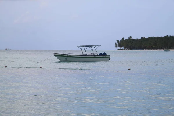 Punta Cana Dominikanische Republik September 2019 Boote Mit Touristen Der — Stockfoto