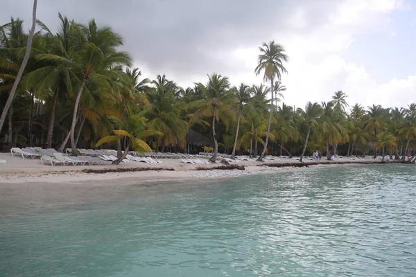 Krajina Pláží Isla Saona Dominikánské Republice — Stock fotografie