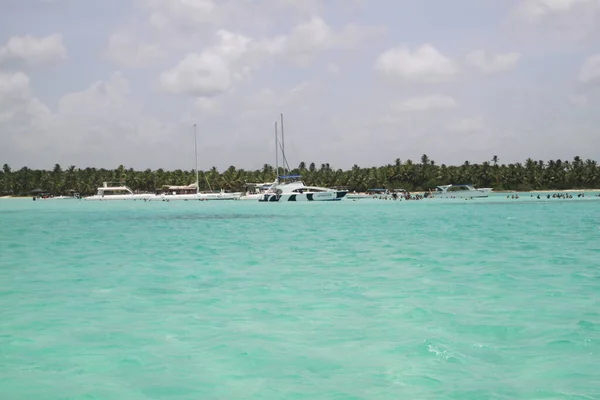 Punta Cana República Dominicana Septiembre 2019 Barcos Con Turistas Mar — Foto de Stock