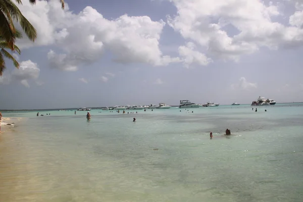 Punta Cana República Dominicana Septiembre 2019 Barcos Con Turistas Mar — Foto de Stock