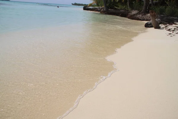 Krajobraz Plaż Isla Saona Republice Dominikańskiej — Zdjęcie stockowe