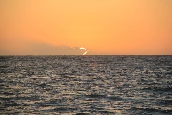 Восход Солнца Пляже Пунта Кана Карибском Море — стоковое фото