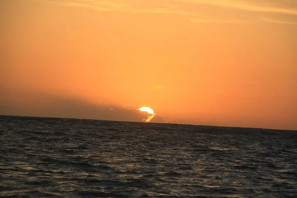 Soluppgång Vid Stranden Punta Cana Karibiska — Stockfoto