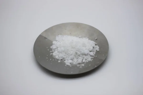 Maldon Salt Flakes Isolated White Background — Stock Photo, Image