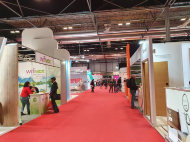 Madrid, İspanya, 22 Ocak 2020: Fitur 2020 'de ziyaretçiler