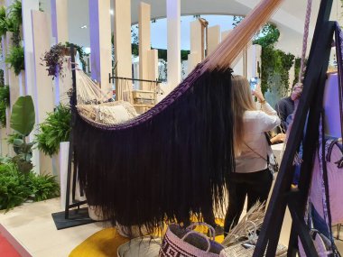 Madrid, İspanya, 22 Ocak 2020: Fitur 2020 'de ziyaretçiler