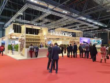 Madrid, İspanya, 22 Ocak 2020: Paradores Stadı Fitur 2020