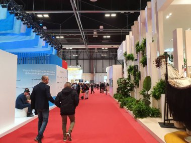 Madrid, İspanya, 22 Ocak 2020: Fitur 2020 'de ziyaretçiler