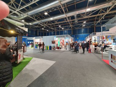 Madrid, İspanya, 23 Ocak 2020: Fitur 2020 'de profesyonel turizm ziyaretçileri