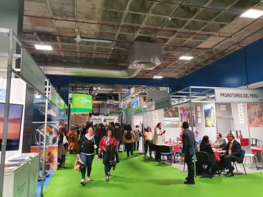 Madrid, İspanya, 22 Ocak 2020: Fitur 2020 'de Peru