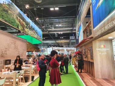 Madrid, İspanya, 22 Ocak 2020: Fitur 2020 'de Dominik Cumhuriyeti