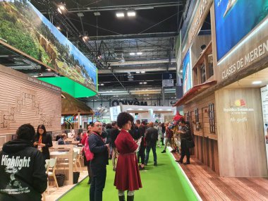 Madrid, İspanya, 22 Ocak 2020: Fitur 2020 'de Dominik Cumhuriyeti