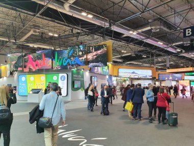 Madrid, İspanya, 22 Ocak 2020: Fitur 2020 'de Endülüs