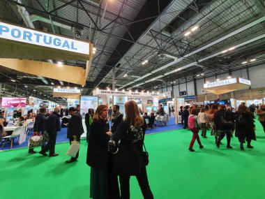 Madrid, İspanya, 22 Ocak 2020: Fitur 2020 'de Portekiz