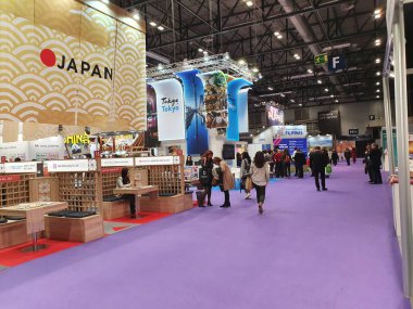 Madrid, İspanya, 22 Ocak 2020: Japonya Fitur 2020 Fuarı
