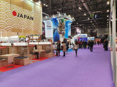 Madrid, İspanya, 22 Ocak 2020: Japonya Fitur 2020 Fuarı
