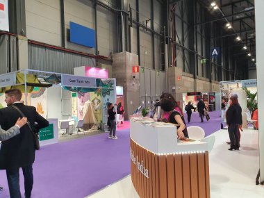 Madrid, İspanya, 22 Ocak 2020: Fitur 2020 Fuarı ziyaretçileri
